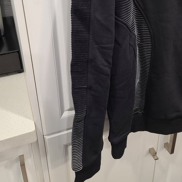 Balmain Neoprene Ribbed Zip-Up Hoodie - Picture 9 of 15